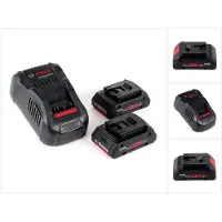 Bosch Starter-Set 2 x ProCORE18V 4.0Ah + GAL 1880 CV Professional, Akku, Lithium-Ion (Li-Ion), 4 Ah, 18 V, ,