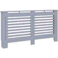 vidaXL Heizkörperverkleidung Anthrazit 152x19x81,5 cm MDF
