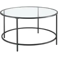 En.casa Couchtisch Kouvola Glas-Tischplatte Stahlgestell Glastisch 84 x 45,5 cm Wohnzimmertisch Kaffeetisch Schwarz