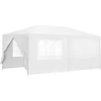 Casa.pro [] Pavillon 600x300x255cm Gartenzelt Partyzelt Gartenpavillon Bierzelt Festzelt Weiß