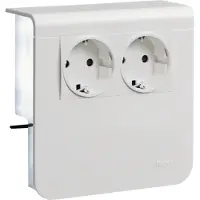 Hager Geräteträger, 2 STD, SL, 20x80, verkehrsweiß, 1 Stk.