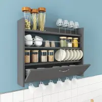 Skye Decor , Knott - Anthracite, Küchenregale, Anthrazit, 85 x 65 x 15 cm