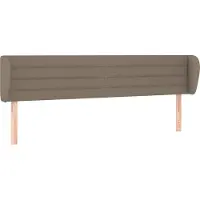 Syfax Kopfteil mit Ohren Taupe 183x23x78/88 cm Stoff