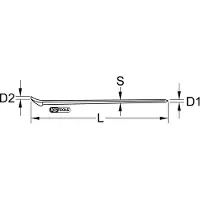 Ks Tools EDELSTAHL Nageleisen, 800mm, 964.3209