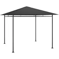 Syfax Pavillon 3x3x2,7 m Anthrazit 180 g/m²