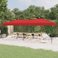 Prolenta Maison Exclusive - Partyzelt Faltbar Rot 3x6 m