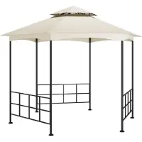 Syfax Pavillon mit Seitenwänden 3,1x2,7 m Creme