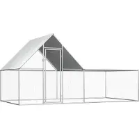 Syfax Hühnerstall 4x2x2 m Verzinkter Stahl