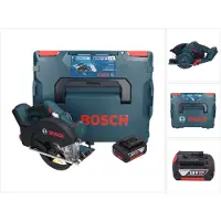 Bosch GKM 18V-50 Professional Akku Metall Handkreissäge 18 V 136 mm Brushless + 1x Akku 5,0 Ah + L-Boxx - ohne Ladegerät