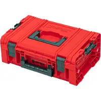 Qbrick System PRO Technik Case 2.0 RED ULTRA HD Custom Werkzeugkoffer 450 x 332 x 171 mm 12 l stapelbar IP54 mit Ablage