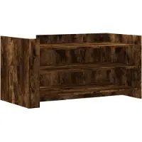 vidaXL Couchtisch Räuchereiche 100x50x50 cm Holzwerkstoff
