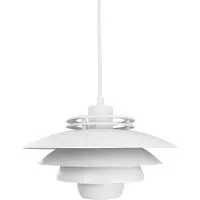Dyberg Larsen Ejka Mini Pendelleuchte Matt Weiß - , Ejka mini, dimmbar, Weiß, für Wohnzimmer, Metall, Design