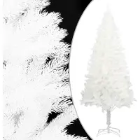 The Living Store Künstlicher Weihnachtsbaum Naturgetreue Nadeln Weiß 150 cm