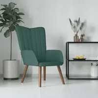 vidaXL "im Angebot" Relaxsessel Dunkelgrün Samt - Fernseh- & Relaxsessel CC10736