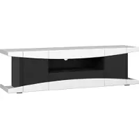 Trendteam Gaming-Lowboard LevelUp Schwarz/Weiß 180/52/42 cm