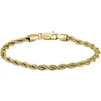 HUGO BOSS Goldfarbenes Armband mit Kordelkette Grösse M
