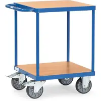 Fetra 2496, Stahl, Blau, 500 kg, 4 Rad/Räder, 16 cm, 60 cm