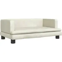 Syfax Hundebett Creme 80x45x30 cm Samt