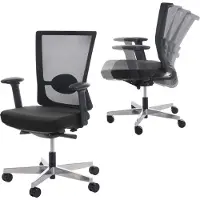 Mendler Bürostuhl MERRYFAIR Forte, Schreibtischstuhl, Sliding-Funktion ergonomisch schwarz