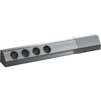 Bachmann CASIA 4x Schutzkontakt, Edelstahl