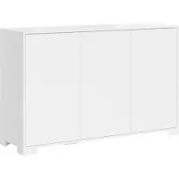 Itamoby Sideboard mit 3 Türen, 130 x 40 x 83 cm, Lumina Hochglanzweiß
