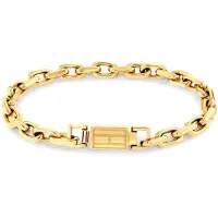 Tommy Hilfiger Stainless Steel Gold-coloured Men's Chain Bracelet TJ2790716
