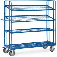 Fetra 4496, Rechteckig, Blau, Stahl, 1430 mm, 620 mm, 1800 mm