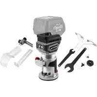 Graphite Trimmer Kantenfräse Holz Fräse ohne Ladegerät Fräse mit bürstenlosem Motor Drehzahl von 12 000 bis 28 000