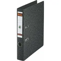Bene Hartpappe Ordner schwarz marmoriert Karton 4,5 cm DIN A4