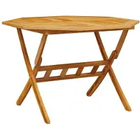 vidaXL Gartentisch Klappbar Ø110x75 cm Massivholz Akazie