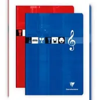 Clairefontaine 10x Noten- und Gesangsheft A4, 48 Blatt 90g, französische Lineatur - Sortiert 3137C