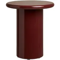 Ebuy24 Sanna Rundes Eckbord in Bordeaux, 45 cm Länge, 45 cm Breite, 50 cm Höhe