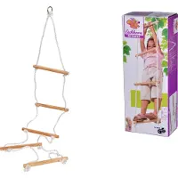 Eichhorn Strickleiter "Outdoor", braun (holzfarben, weiß), Leitern, Kinder, B/H/L: 170cm, Kunststoff, Massivholz, Strickleiter, H:170cm