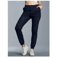 Trigema Sweathose "Jogginghose aus Biobaumwolle", Damen, Gr. XXL, Normalgrößen, blau (navy), Sweatware, 75% Baumwolle (Biobaumwolle kbA), 25% Baumwolle (recycelt), Basic, Hosen Sweathose