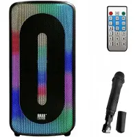 Bass Polska Bluetooth-Lautsprecher mit Mikrofon, Fernbedienung und Karaoke-Funktion