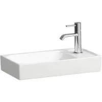 Laufen Meda Handwaschbecken, unterbaufähig, Hahnlochbank rechts, 460x235mm, ohne Hahnloch, ohne Üb