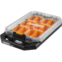 Toughbuilt STACKTECH TB-B1-O-10C kompakter flacher Organizer 48 x 26,5 x 10 cm IP65 + 6x Inlay + 6x Trennwand