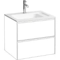 Laufen H8141137571111 Möbel-WT Slim 445x575x130 Marbond