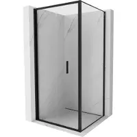 Mexen Exo Duschkabine faltbar 80 x 80 cm, transparent, schwarz - 816-080-080-70-00