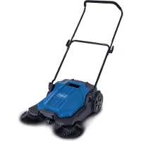 Scheppach Kehrmaschine S800 Handkehrmaschine Kehrbesen | 650mm Kehrbreite | 2600m²/h Flächenleistung | 20L Fangkorb | effektives 3-Bürsten-Kehrsystem