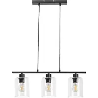 Rabalux 5078 Pendelleuchte 3 Spots Miroslaw, E27, schwarz, Industriell