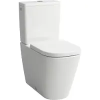 Laufen MEDA Stand-WC-Kombination, spülrandlos, Silent Flush, 360x680mm, Tiefspüler, H8241117570001, Farbe: Weiß Matt