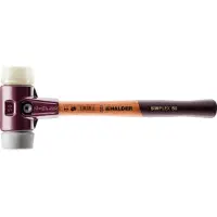 HALDER SIMPLEX Schonhammer Ø 60 mm TPE-mid grau / Nylon mit Tempergussgehäuse