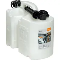 Stihl 8810120 Kombi-Kanister für 5L Kraftstoff und 3L Öl, Transparent