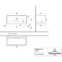 Villeroy & Boch C569L0VQ WTUS Subway 3.0 L0 973x429x462mm m.