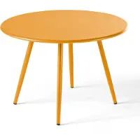 Oviala Runder Gartentisch von 40 cm aus pulverbeschichtetem Stahl GELB - Palavas