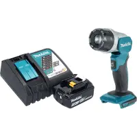 Makita DML 808 RT1 Akku Handstrahler 14,4 / 18 V 190 lm LED + 1x Akku 5,0 Ah + Ladegerät