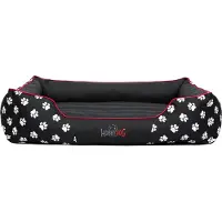 HOBBYDOG Hundebett Prestige L – 65×50 cm, wasserabweisend, abnehmbarer Bezug, , ideal für kleine Hunde, viele Farben & Muster