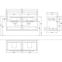 Villeroy & Boch A91710VN WTUS Subway 2.0 A91710 1287x590x449mm