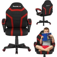 Huzaro Schreibtischstuhl Kinder Ranger 1.0 Gaming Stuhl Racing Sessel Bürostuhl Drehstuhl Gamer bis 130 kg mesh Rot